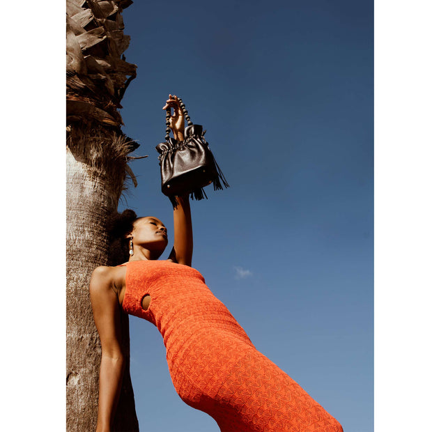 Nina Bucket Bag In Midnight