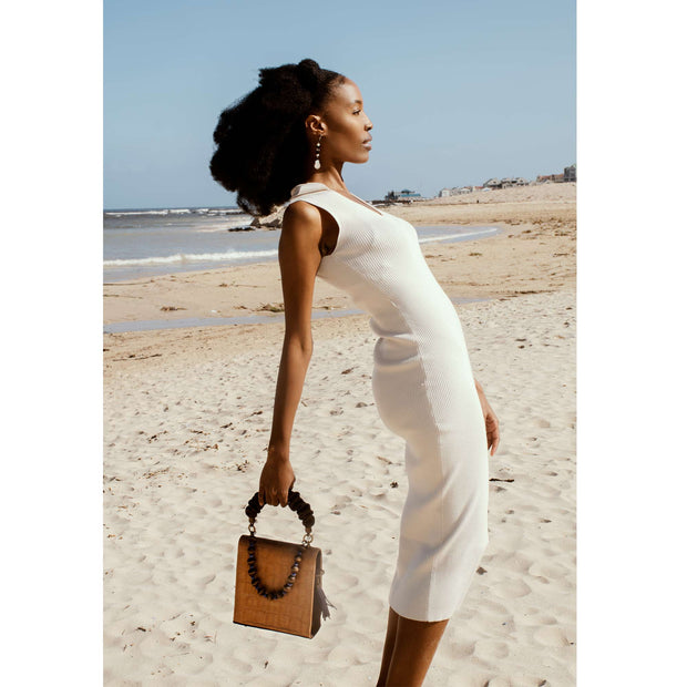 Sadé Box Bag In Golden Croc
