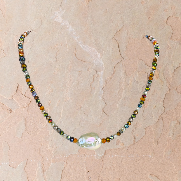 Asara Pearl and Gemstone Choker