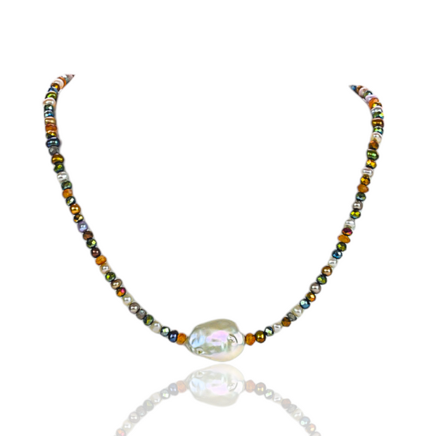 Asara Pearl and Gemstone Choker