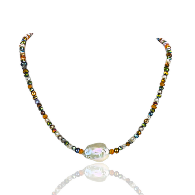 Asara Pearl and Gemstone Choker