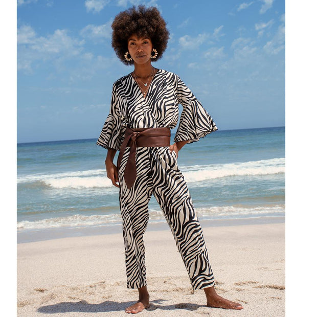 Imani Wrap Leather Belt In Beautiful Brown - Matsidiso South Africa
