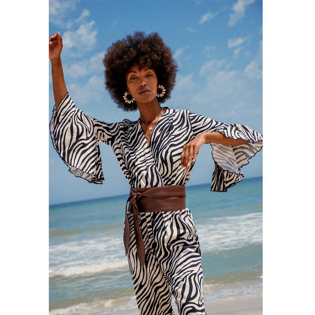 Imani Wrap Leather Belt In Beautiful Brown - Matsidiso South Africa